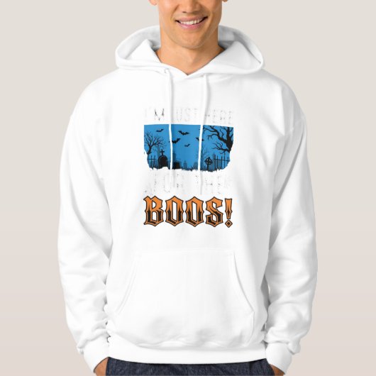 Halloween Boos Ghost Graveyard Vector Design_1 Hoodie (Voorkant)