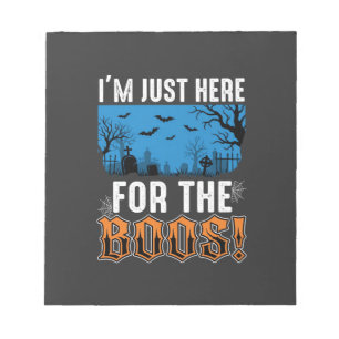 Halloween Boos Ghost Graveyard Vector Design_1 Notitieblok