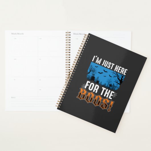 Halloween Boos Ghost Graveyard Vector Design_1 Planner (Display)