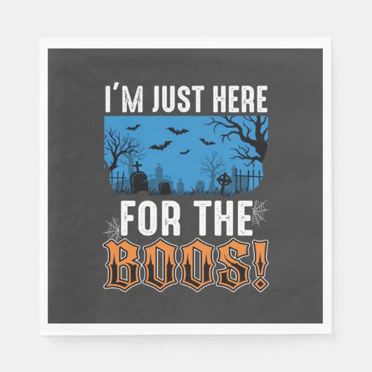 Halloween Boos Ghost Graveyard Vector Design_1 Servet (Voorkant)