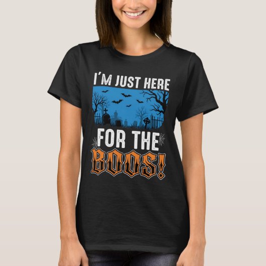 Halloween Boos Ghost Graveyard Vector Design_1 T-shirt (Voorkant)