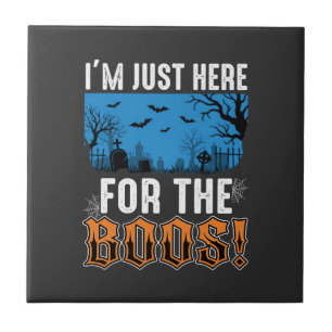 Halloween Boos Ghost Graveyard Vector Design_1 Tegeltje