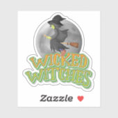 Halloween boosaardige heksen sticker (Vel)