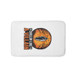 Halloween Booswicht Vintage Gravure Shirt Ontwerp_ Badmat