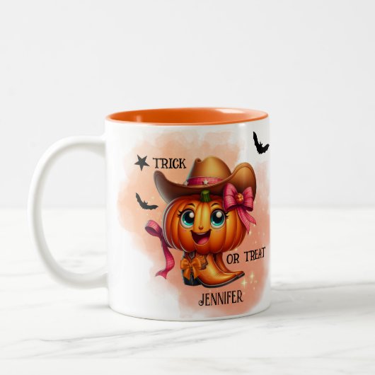 HALLOWEEN BOOTPOMPEN TWEEKLEURIGE KOFFIEMOK (Links)