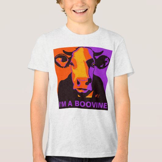 ! Halloween Boovine Pop Art Koe Tshirt (Voorkant)