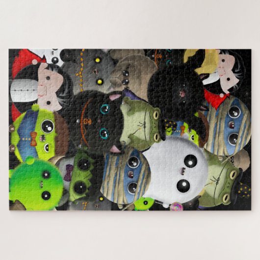 Halloween Borb Puzzle Legpuzzel (Horizontaal)