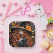 Halloween Borden: Heksenfeest servies Papieren Bordje (Feest)
