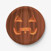 Halloween Borden Pret Jack-o-lantern Papieren Bord (Voorkant)
