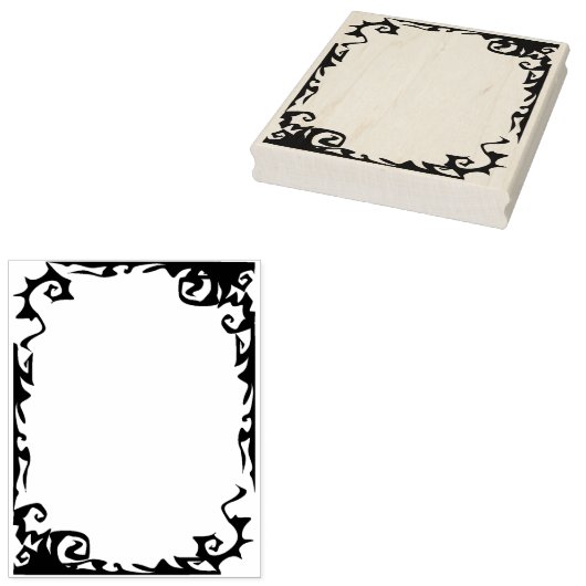 Halloween border art stempel (Gestempeld)