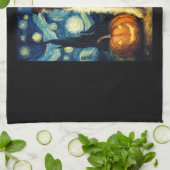 Halloween Border Collie Fall Pumpkin Theedoek (Gevouwen)