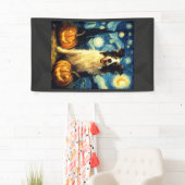 Halloween Border Collie Herfst Pompoen Spandoek (Insitu)