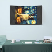Halloween Border Collie Herfst Pompoen Spandoek (Beurs)