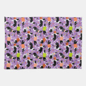 Halloween Border Collie Kitchen Towel Theedoek (Horizontaal)