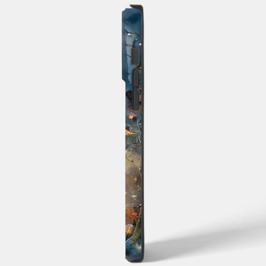 Halloween Border Collie met pomkins Scary Case-Mate iPhone Case (Achterkant / Links)