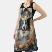 Halloween Border Collie met pomkins Scary Schort (Insitu)