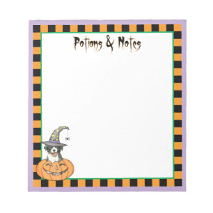 Halloween Border Collie Notitieblok