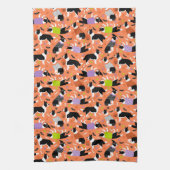 Halloween Border Collie Theedoek (Verticaal)