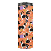 Halloween Border Collie Thermosbeker (Achterkant)