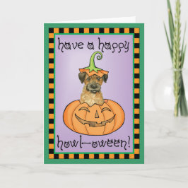 Halloween Border Terrier Kaart