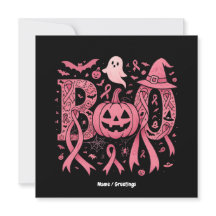 Halloween borstkanker bewustzijn roze lint
