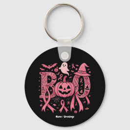 Halloween borstkanker bewustzijn roze lint sleutelhanger