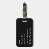 Halloween Bos Bagage Label (Achterkant verticaal)