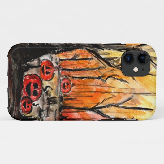 Halloween-bos Case-Mate iPhone Case (Achterkant (horizontaal))