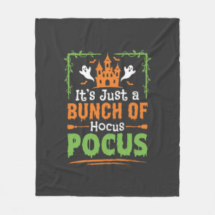 Halloween Bos Heksenketel Fleece Deken
