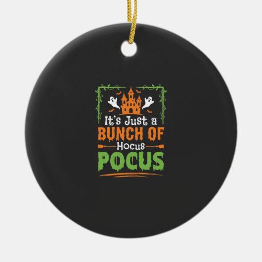 Halloween Bos Heksenketel Keramisch Ornament (Voorkant)