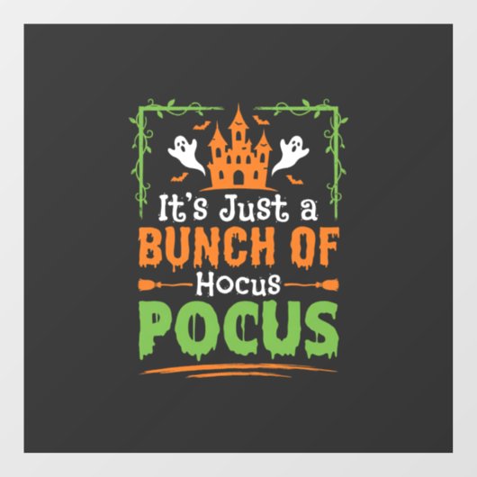Halloween Bos Heksenketel Raamsticker (Vel)
