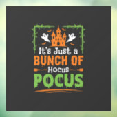Halloween Bos Heksenketel Raamsticker (Vel 3)