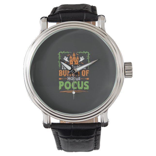 Halloween Bos Toverij Horloge (Voorkant)