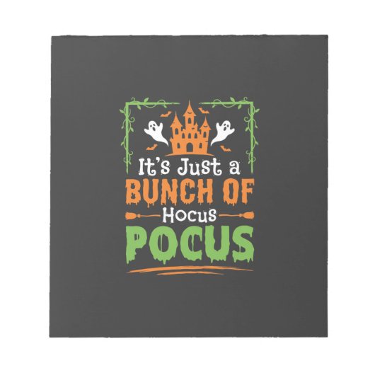 Halloween Bos Toverij Notitieblok (Voorkant)