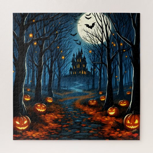 Halloween-bospad Legpuzzel (Verticaal)