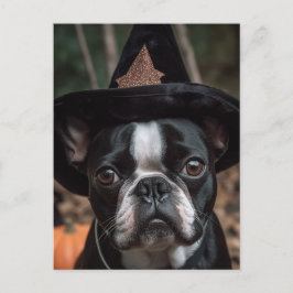 Halloween Boston Terrier Briefkaart