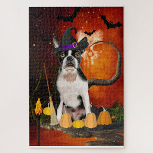 Halloween Boston Terrier Dog Legpuzzel