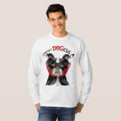 Halloween Boston Terrier Grappige Vampier Hond T-shirt (Voorkant volledig)
