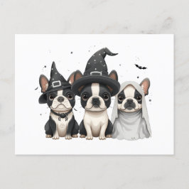 Halloween Boston Terrier Honden Briefkaart