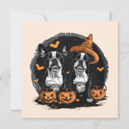 Halloween Boston Terrier Honden Kaart
