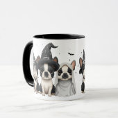Halloween Boston Terrier Honden Mok (Voorkant links)