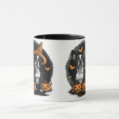 Halloween Boston Terrier Honden Mok (Midden)