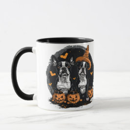 Halloween Boston Terrier Honden Mok