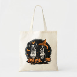 Halloween Boston Terrier Honden Tote Bag