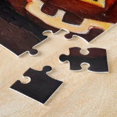 Halloween Boston Terrier met pomkins Scary Legpuzzel (Zijkant)