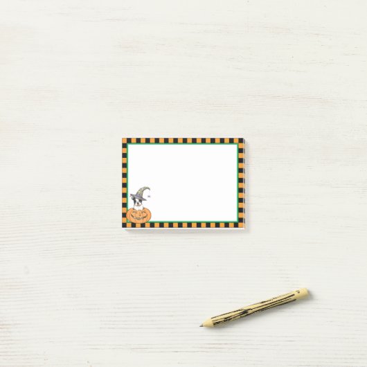 Halloween Boston Terrier Post-it® Notes (Op bureau)