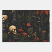 Halloween Botanisch patroon Inpakpapier Vel (Voorkant)