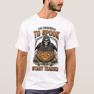 Halloween Botanische Leraar Vintage Gravure Pompoe T-shirt