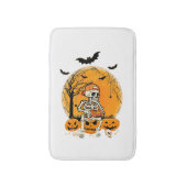 Halloween BotPumpkin Badmat (Voorkant Verticaal)