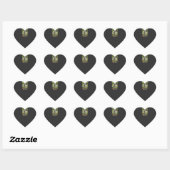 Halloween Botrijder Schelmenstreek Hart Sticker (Vel)